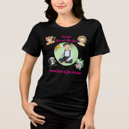 Två på Zoo Safari Djungeldjur Födelsedags Mamma T Shirt