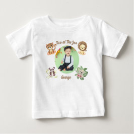 Två på Zoo Safari Djur i djungeln Födelsedag T Shirt