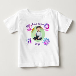 Två på Zoo Safari Djur i djungeln Födelsedag T Shirt