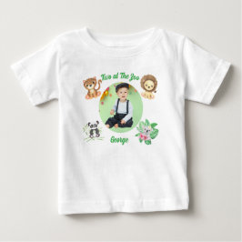 Två på Zoo Safari Djur i djungeln Födelsedag T Shirt