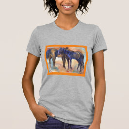 Två pals i Valle Crucis, Horse Kärlek T Shirt