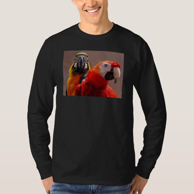 Två papegojor närbild tröja (Framsida)