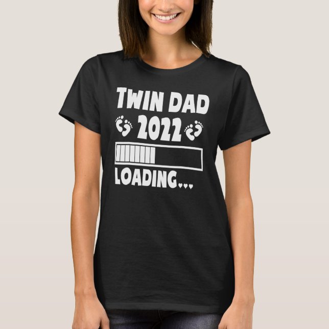 Två Pappa i Twillingar 2022: Väntetiden för Pappa  T Shirt (Framsida)