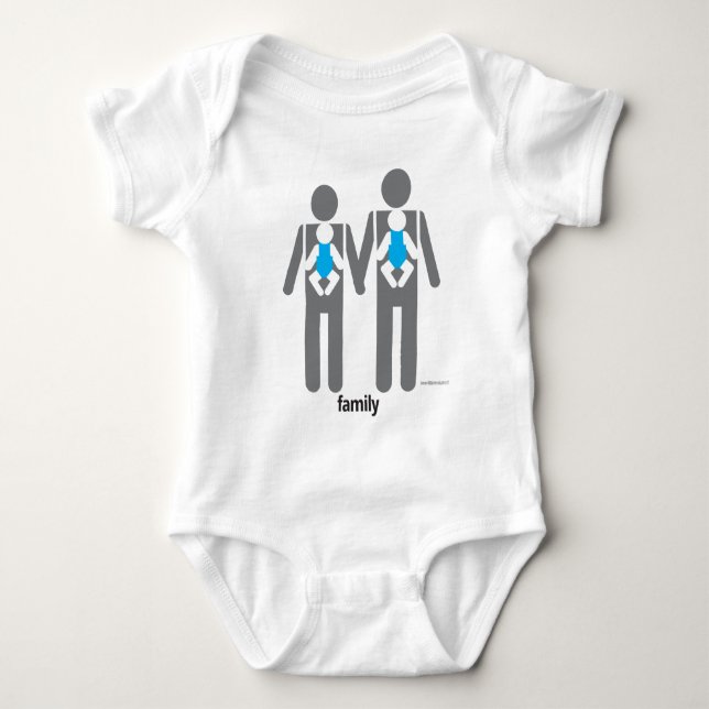 Två Pappor, två soner Tee (Framsida)