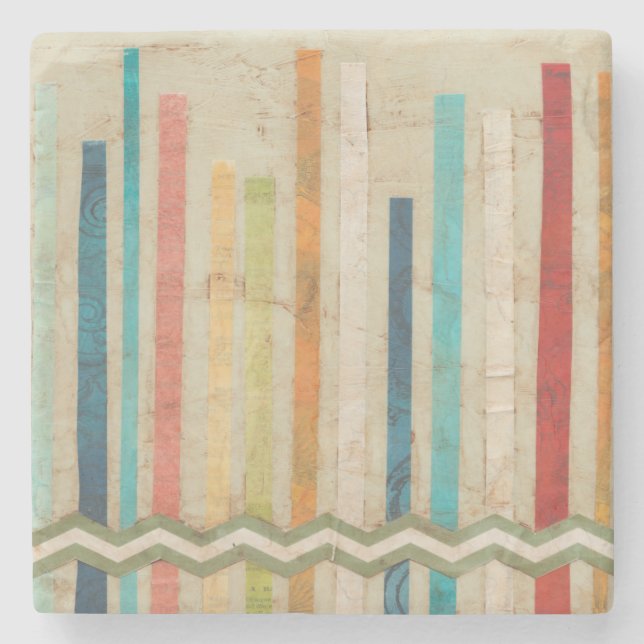 Två Papprare staket IV Underlägg Sten (Framsidan)