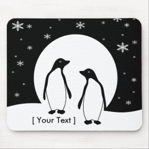 Två Penguins Mousepad Musmatta