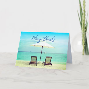 Två persiko-stolar Paradise Blank Foldad Note Card Kort