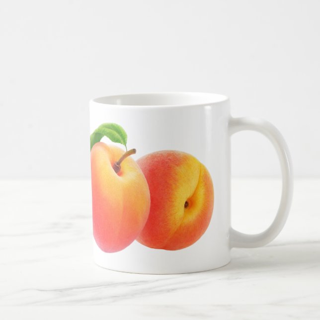 Två persikor kaffemugg (Höger)