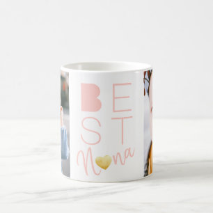 Två Photo Best Nana Rosa White Mugg