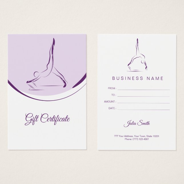 Två pilater äger på reformatorn | FÄRG Visitkort (Framsida & baksida)