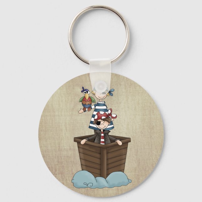 Två Pirater Nyckelring (Framsida)