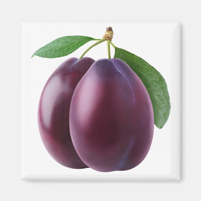 Två plommon magnet (Framsidan)