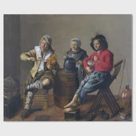 Två pojkar och en tjej Skapar musik (musiker) Presentpapper