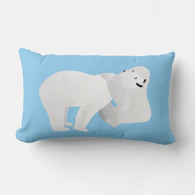 Två polar lumbarkudde (Framsida)