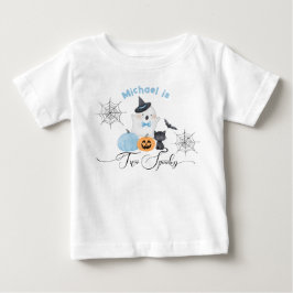Två pooky Halloween Birthday Blue Boo T Shirt