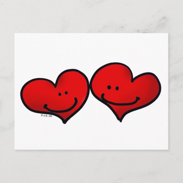 Två portar i vykort i kärlek (Framsida)