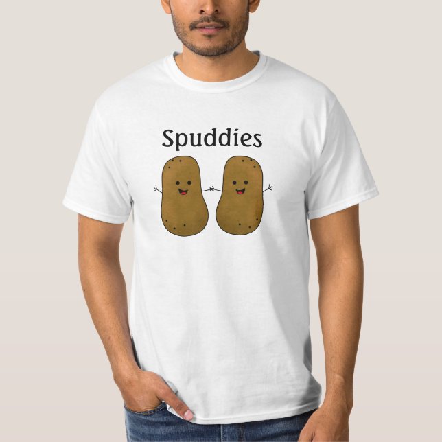 Två potatis-Spuddies T Shirt (Framsida)