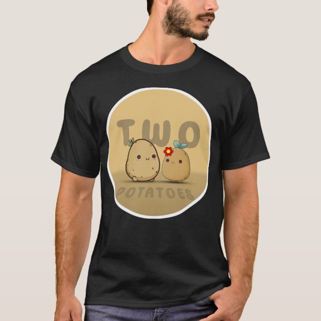 Två potatis T-Shirt (Framsida)
