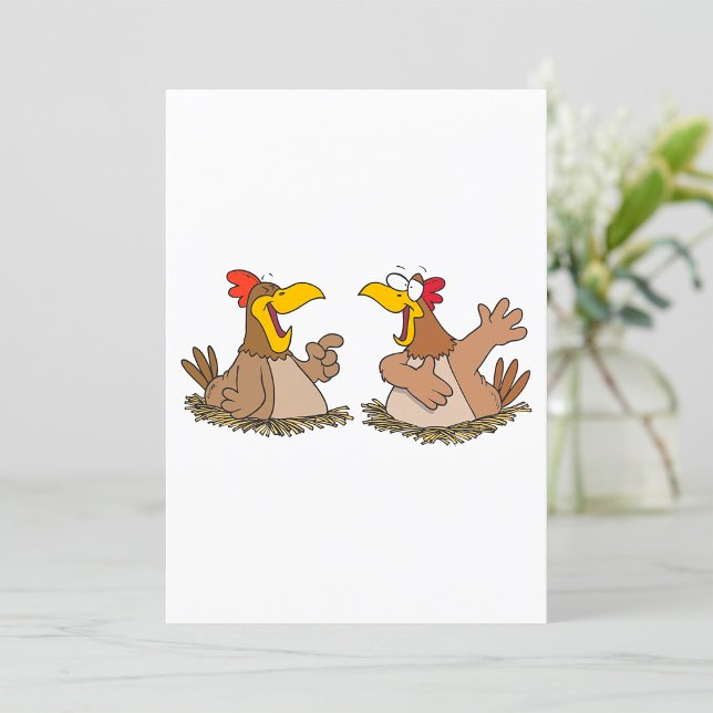 Två pratande Chickens Inbjudningar (Skapare uppladdad)