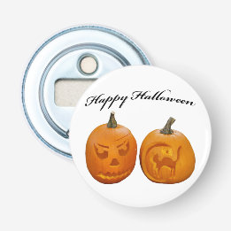 Två pumpor Glad Halloween Flasköppnare