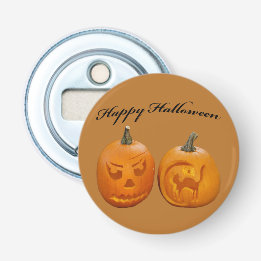 Två pumpor Glad Halloween Flasköppnare