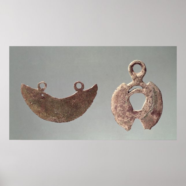 Två rakhyvlar från Hallstatt-kyrkogården Poster (Framsidan)