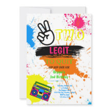 TVÅ RÄTTIGHETER ATT AVSLUTA 2:a födelsedagsinbjuda