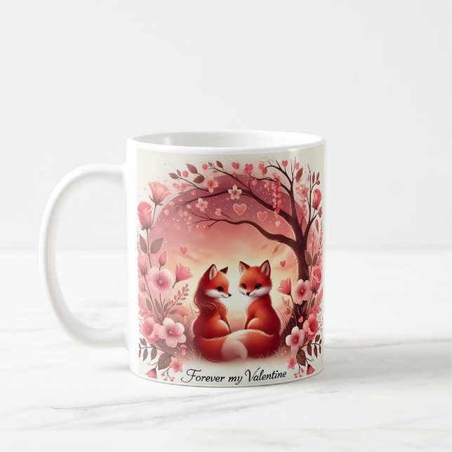 Två rävar du stal mitt hjärta kaffemugg (Vänster)
