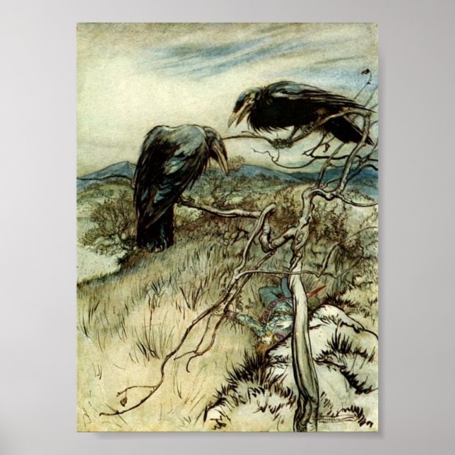 Två Ravens Poster (Framsidan)