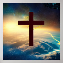 Två Realms Kor i rymden Poster