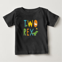 Två Rex födelsedagsskjorta för pojke dinosaurie T Shirt