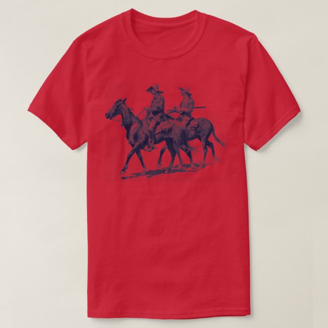 Två riders på spåret t shirt (Design framsida)