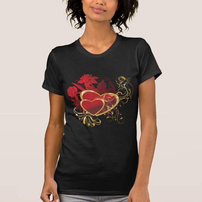 Två röda hörn t shirt (Framsida)