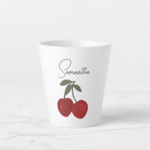 Två röda körsbär illustration | Söt frukt konst