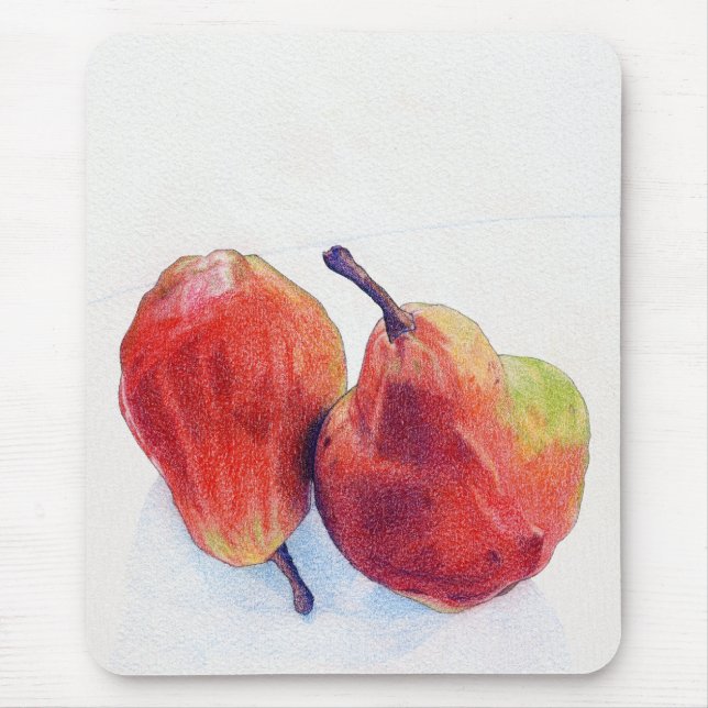Två röda päron Mousepad Musmatta (Framsidan)