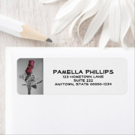 Två rödfläckade Ro | Fortsatt livsfotografi Returadress Etikett