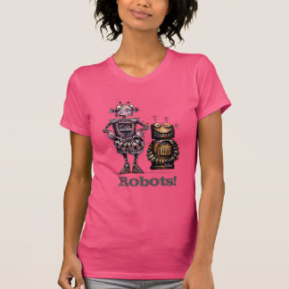 Två roliga gulliga robotar tröja