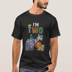 Två Roligtar Zoo Theme Birthday Gift Safari Jungle T Shirt
