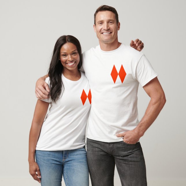 Två romber t shirt (Unisex)