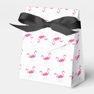 Två Rosa Flamingos står tillsammans Presentaskar