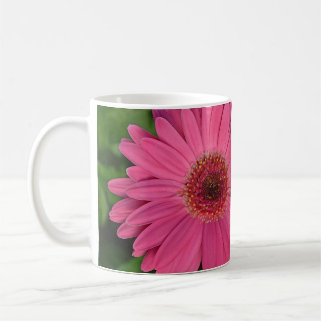 Två rosa-grodblommor kaffemugg (Vänster)