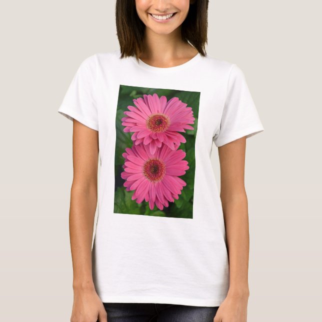 Två rosa-grodblommor tröja (Framsida)