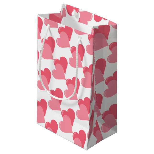 Två Rosa Hjärter (Framsidan Vinklad)