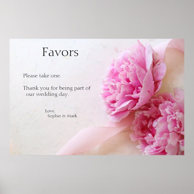 Två rosa peonier är för. poster (Framsidan)