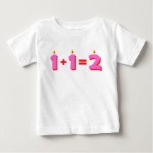 Två Rosor 2:a födelsedagen Flicka T-Shirt