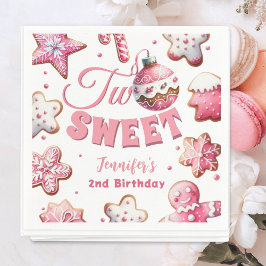 Två Rosor från Sweet Girl Cookie jul 2:a födelseda Pappersservett