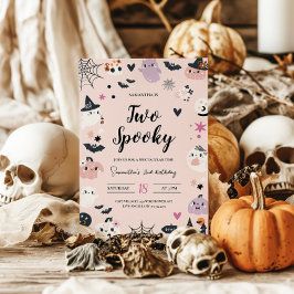 Två Rosor på födelsedagsinbjudan Halloween Inbjudningar