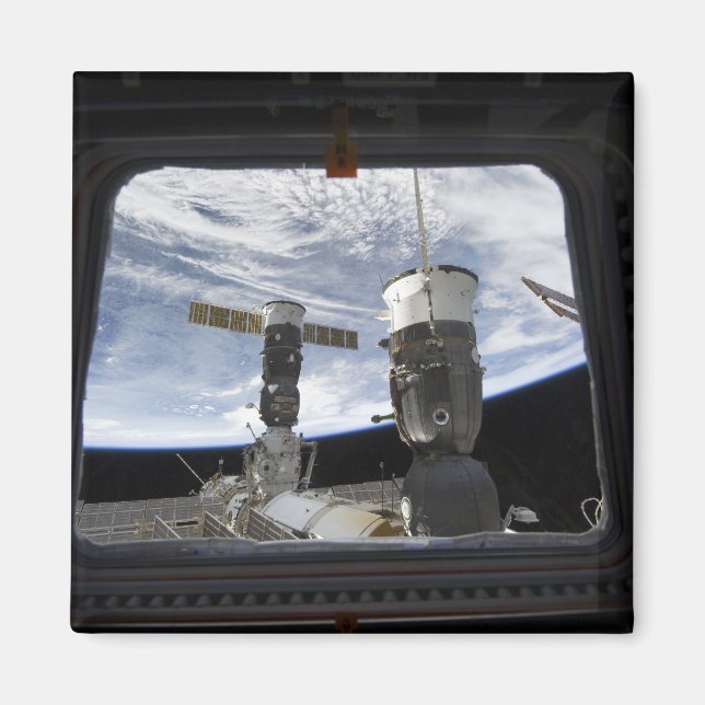 Två ryska rymdfarkoster magnet (Framsidan)