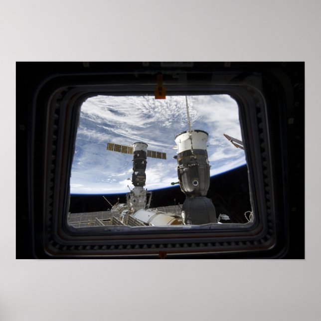 Två ryska rymdfarkoster poster (Framsidan)