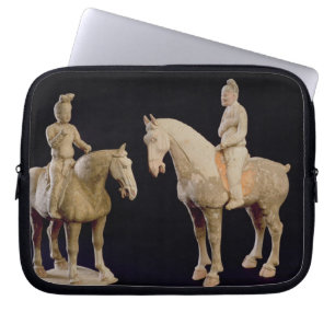 Två ryttare, kines, Tangdynasti (618-906) (terrae Laptop Sleeve